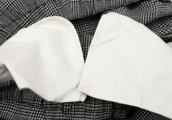 BLACK COMME des GARCONS Wool Glen Check Tapered Pants K-170189_004