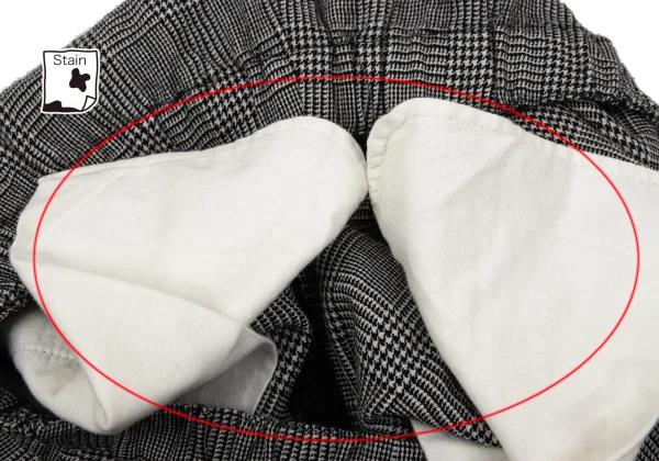 BLACK COMME des GARCONS Wool Glen Check Tapered Pants K-170189_005
