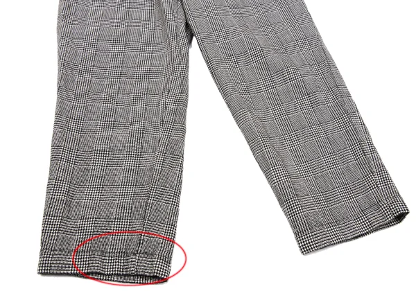 BLACK COMME des GARCONS Wool Glen Check Tapered Pants K-170189_007