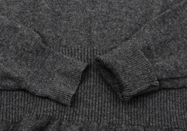 tricot COMME des GARCONS Ribbed Half-Zip Knit Sweater K-170192_007