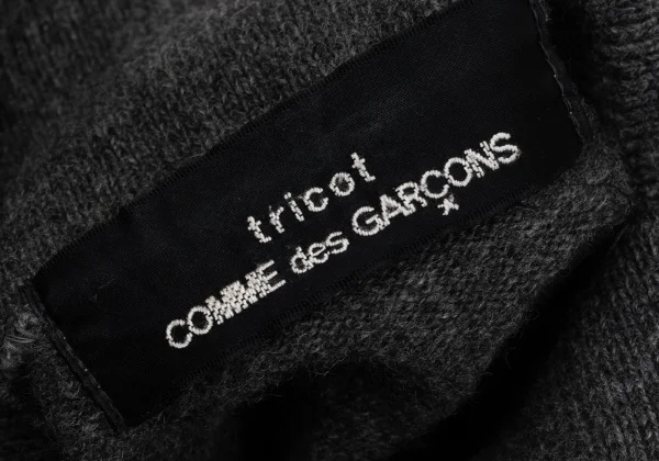 tricot COMME des GARCONS Ribbed Half-Zip Knit Sweater K-170192_016