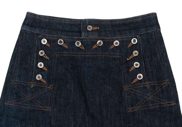 tricot COMME des GARCONS Front Button Denim Skirt K-170198_003