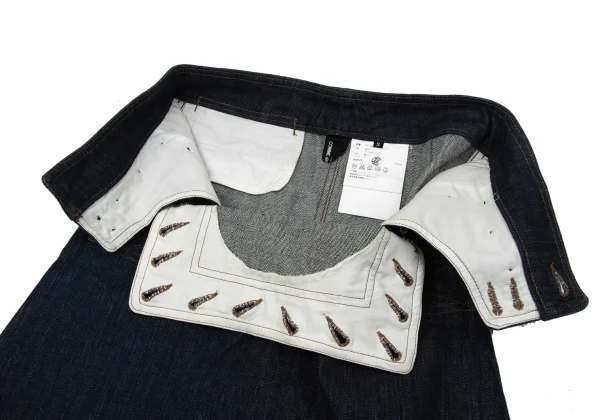 tricot COMME des GARCONS Front Button Denim Skirt K-170198_007