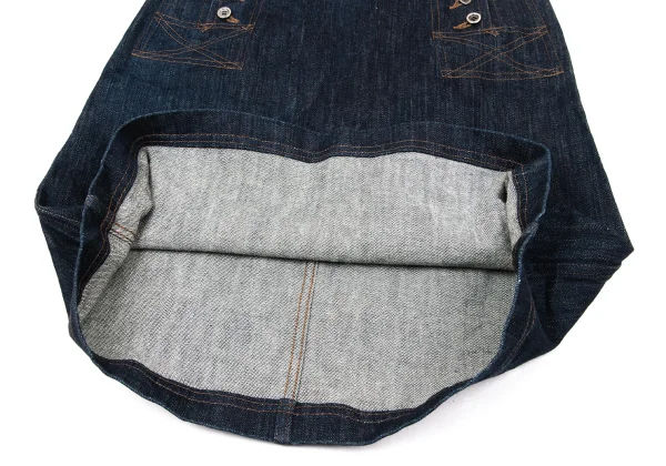 tricot COMME des GARCONS Front Button Denim Skirt K-170198_010