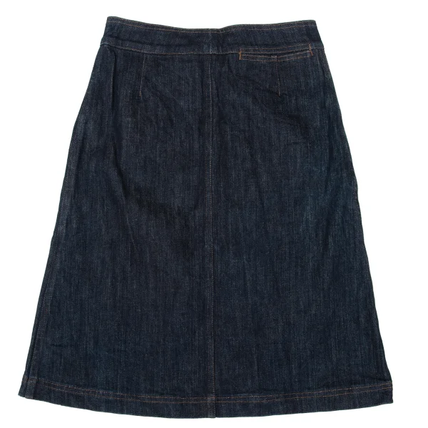 tricot COMME des GARCONS Front Button Denim Skirt K-170198_011