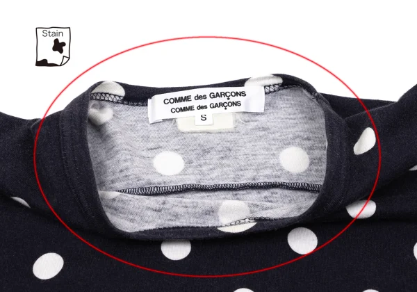 COMME des GARCONS Pilling Cotton Dot T Shirt K-170199_005