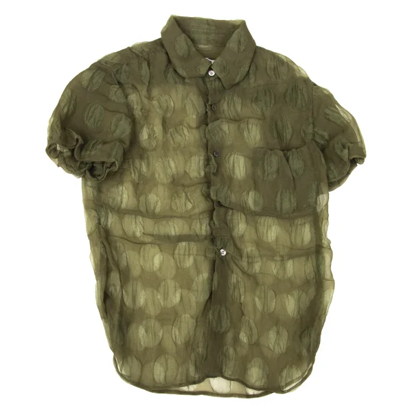 COMME des GARCONS See-through Dot Puckering Shirt K-170200_002