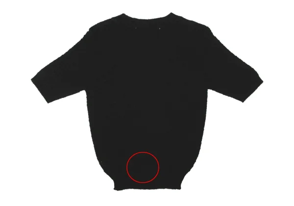 COMME des GARCONS Rayon Acrylic Short Sleeve Knit Sweater K-170207_011