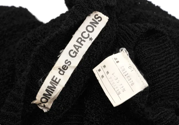 COMME des GARCONS Rayon Acrylic Short Sleeve Knit Sweater K-170207_016