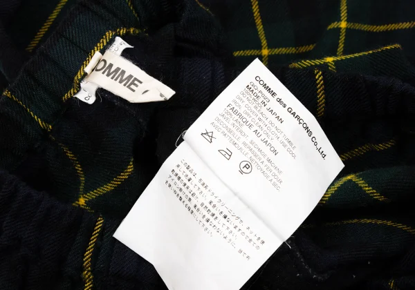 COMME des GARCONS Wool Checker Tapered Pants K-170209_010