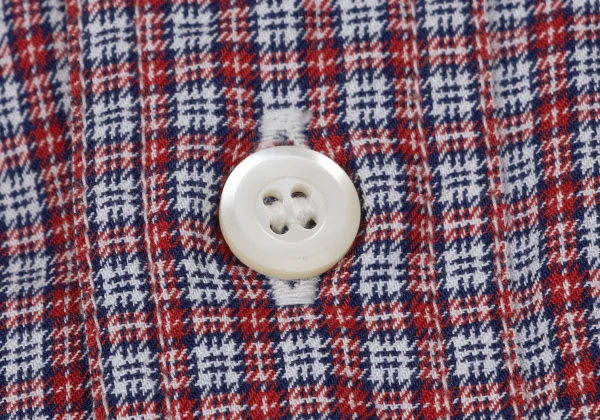 JUNYA WATANABE MAN PINK COMME des GARCONS Round Collar Check Shirt K-170214_007