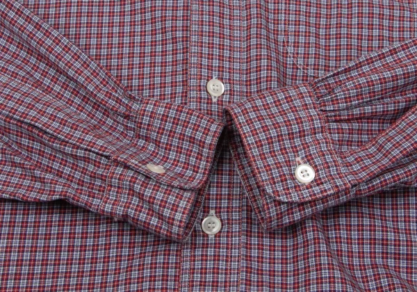 JUNYA WATANABE MAN PINK COMME des GARCONS Round Collar Check Shirt K-170214_009