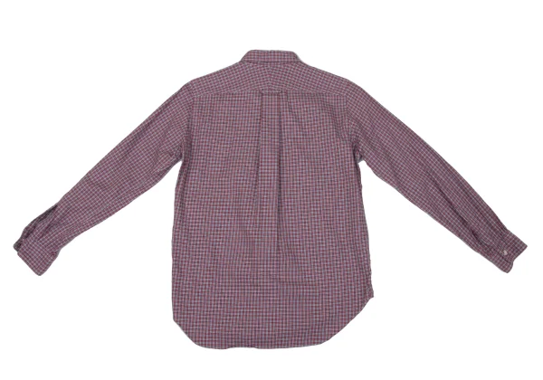 JUNYA WATANABE MAN PINK COMME des GARCONS Round Collar Check Shirt K-170214_014