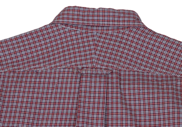JUNYA WATANABE MAN PINK COMME des GARCONS Round Collar Check Shirt K-170214_015