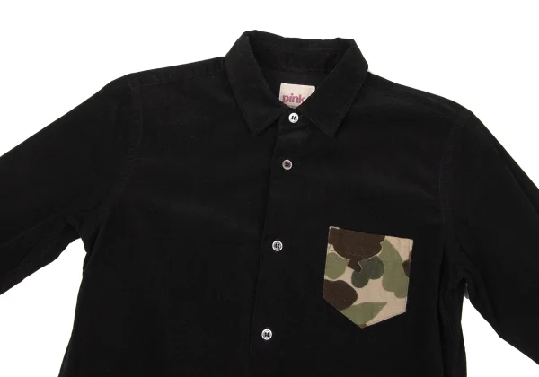 JUNYA WATANABE MAN PINK Camouflage Pocket Corduroy Shirt K-170215_003