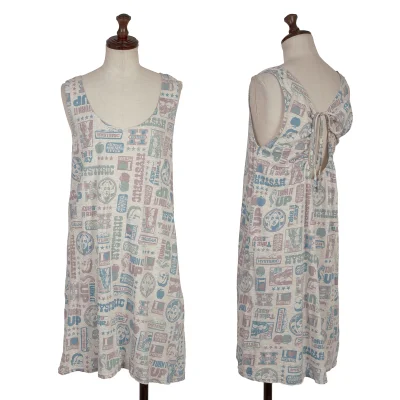 HYSTERIC GLAMOUR Girl Sticker Print Sleeveless Tunic