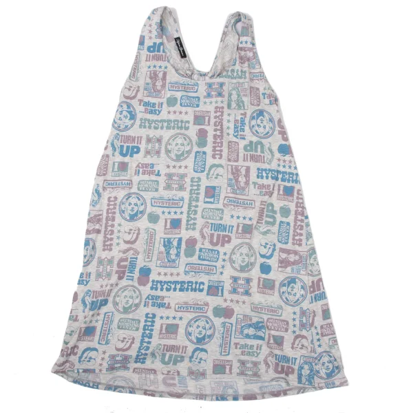 HYSTERIC GLAMOUR Girl Sticker Print Sleeveless Tunic K-170226_002