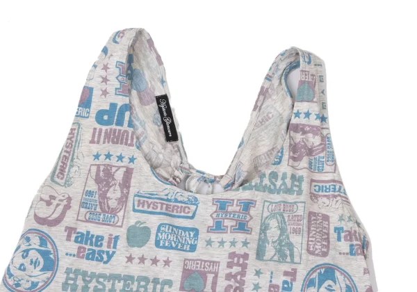 HYSTERIC GLAMOUR Girl Sticker Print Sleeveless Tunic K-170226_003