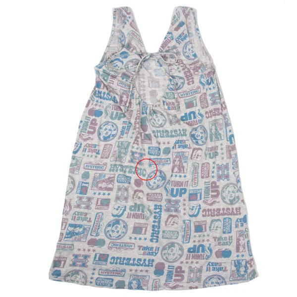 HYSTERIC GLAMOUR Girl Sticker Print Sleeveless Tunic K-170226_010