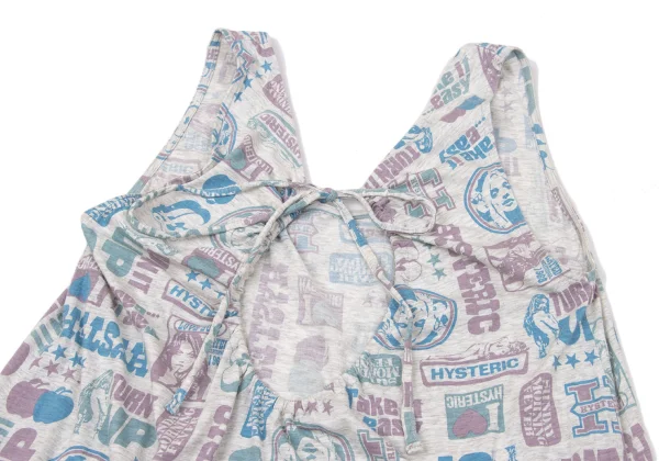 HYSTERIC GLAMOUR Girl Sticker Print Sleeveless Tunic K-170226_012