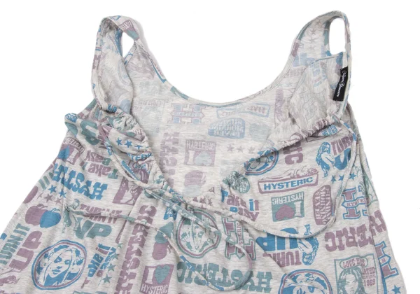 HYSTERIC GLAMOUR Girl Sticker Print Sleeveless Tunic K-170226_013