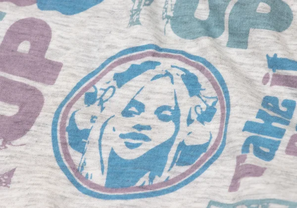 HYSTERIC GLAMOUR Girl Sticker Print Sleeveless Tunic K-170226_014