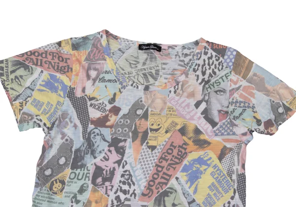 HYSTERIC GLAMOUR Collage Print Long-sleeved T-shirt K-170227_002
