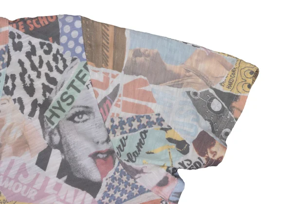 HYSTERIC GLAMOUR Collage Print Long-sleeved T-shirt K-170227_004