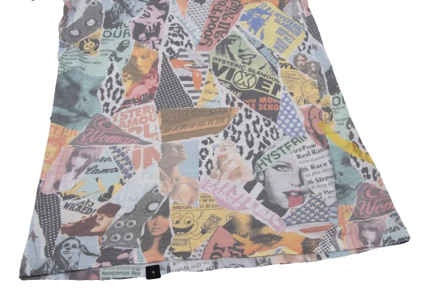 HYSTERIC GLAMOUR Collage Print Long-sleeved T-shirt K-170227_005