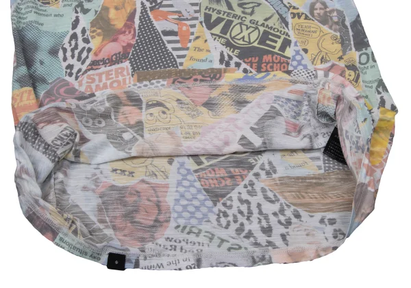 HYSTERIC GLAMOUR Collage Print Long-sleeved T-shirt K-170227_006