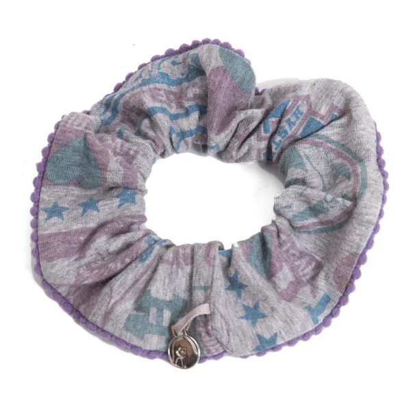 HYSTERIC GLAMOUR Printed Scrunchie Grey  K-170230_001