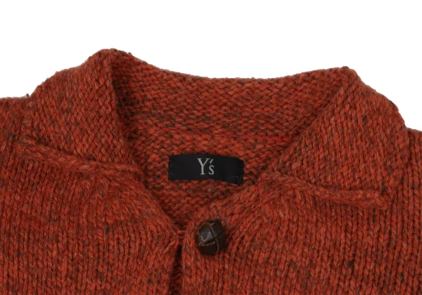 Y's Wool Blend Pocket Design Chunky Knit Cardigan K-170235_004