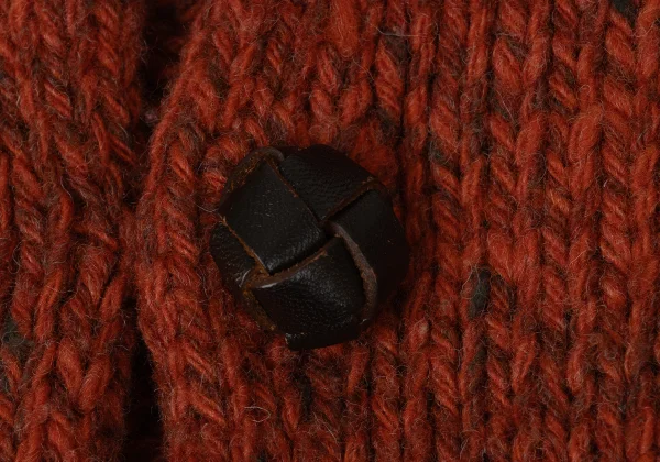 Y's Wool Blend Pocket Design Chunky Knit Cardigan K-170235_005