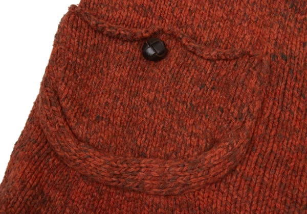 Y's Wool Blend Pocket Design Chunky Knit Cardigan K-170235_013
