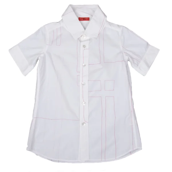 Y's Red Label Cotton Graphic Print Short Sleeve Shirt K-170237_002
