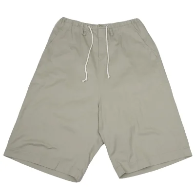 Y's BORN PRODUCT Cotton Twill Wide Dropped Crotch Pants