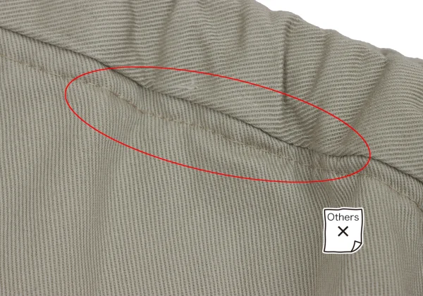 Y's BORN PRODUCT Cotton Twill Wide Dropped Crotch Pants K-170239_004