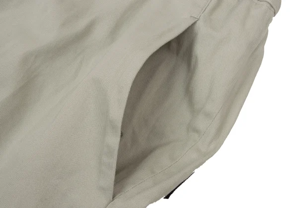 Y's BORN PRODUCT Cotton Twill Wide Dropped Crotch Pants K-170239_005