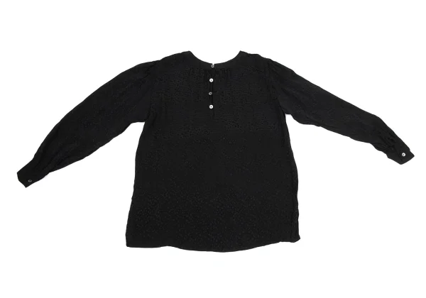 Yves Saint Laurent×ALPHA CUBIC Silk Dot Jacquard Blouse K-170245_009