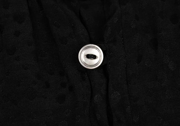 Yves Saint Laurent×ALPHA CUBIC Silk Dot Jacquard Blouse K-170245_010