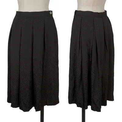 Yves Saint Laurent×ALPHA CUBIC Silk Dot Jacquard Skirt