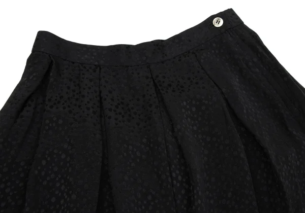 Yves Saint Laurent×ALPHA CUBIC Silk Dot Jacquard Skirt K-170246_003