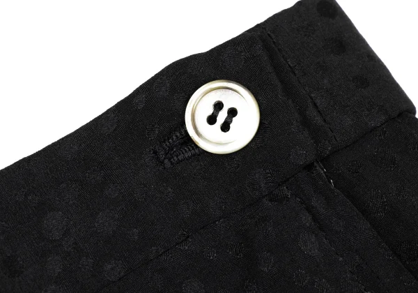 Yves Saint Laurent×ALPHA CUBIC Silk Dot Jacquard Skirt K-170246_004