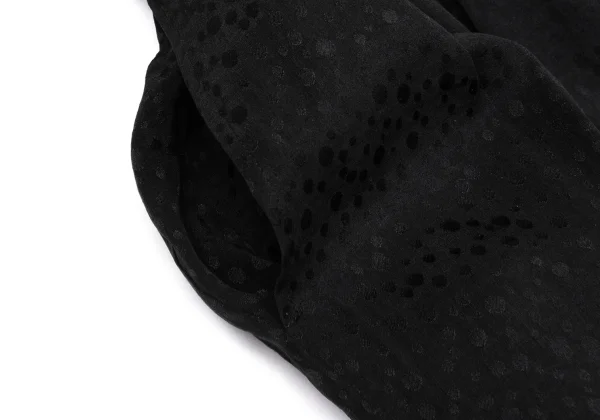 Yves Saint Laurent×ALPHA CUBIC Silk Dot Jacquard Skirt K-170246_005