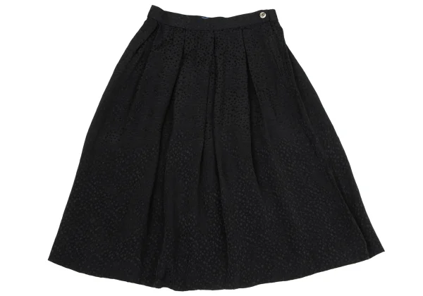 Yves Saint Laurent×ALPHA CUBIC Silk Dot Jacquard Blouse & Skirt K-170247_013