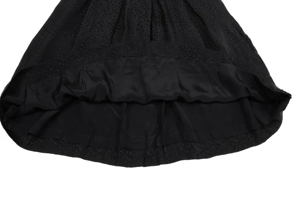 Yves Saint Laurent×ALPHA CUBIC Silk Dot Jacquard Blouse & Skirt K-170247_017