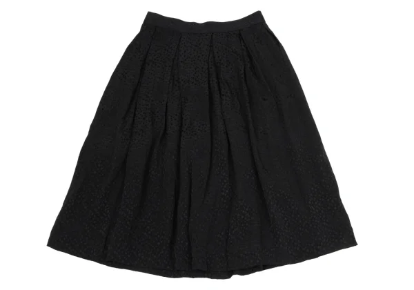 Yves Saint Laurent×ALPHA CUBIC Silk Dot Jacquard Blouse & Skirt K-170247_018