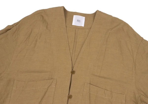 IENA LA BOUCLE Linen Rayon Round Hem Jacket K-170248_003