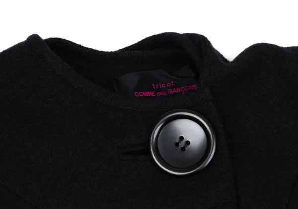 tricot COMME des GARCONS tricot Special Wool Frill Wrap Short Cape K-170250_003