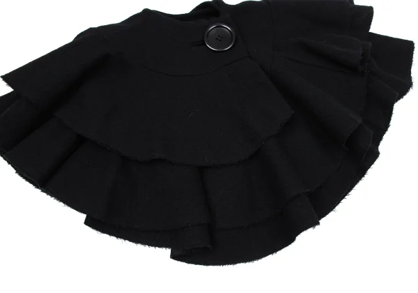 tricot COMME des GARCONS tricot Special Wool Frill Wrap Short Cape K-170250_006